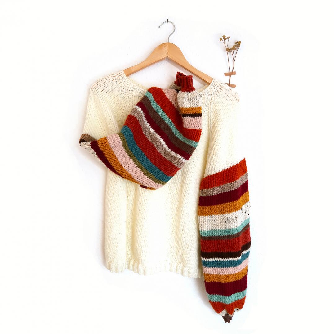 Scrappy Stripe Pullover, one size, knit-e1-jpg