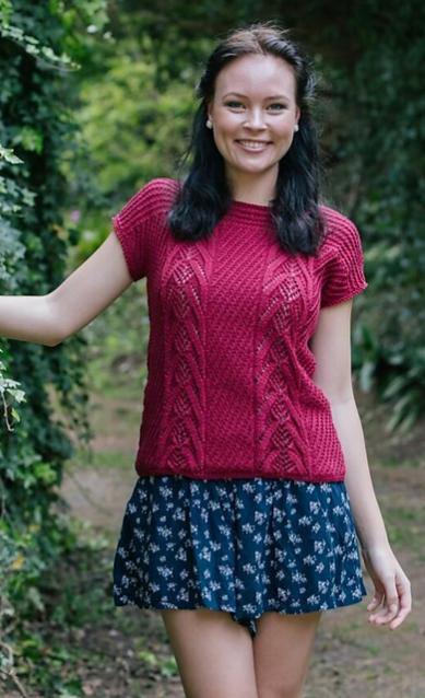 Lace Pullover, 32&quot; to 42&quot;, knit-e1-jpg