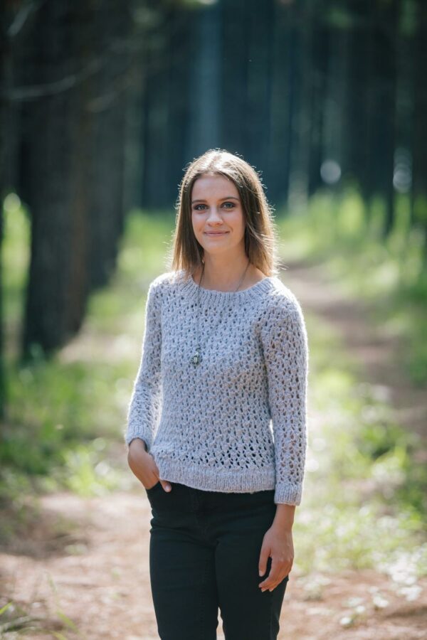 Lace Pullover, 32&quot; to 54&quot;, knit-a1-jpg