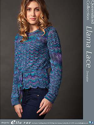 Lace Sweater, 31&quot; to 47&quot;, knit-a1-jpg