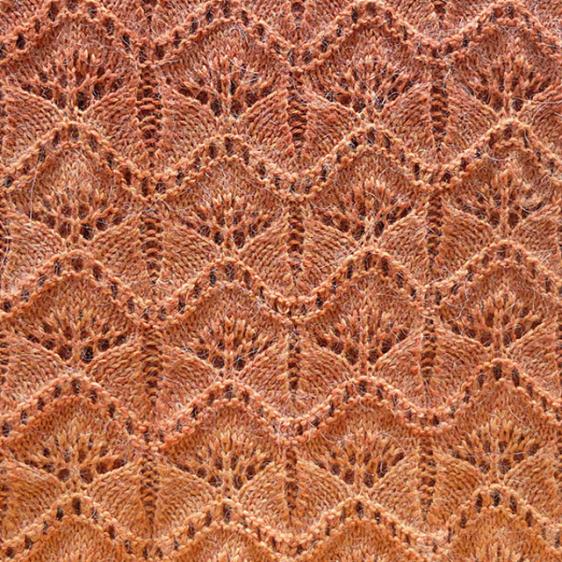 Gingko Leaf Oversized Scarf, knit-b2-jpg