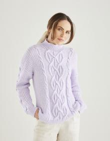 Puffed Sleeve Sweater, 32&quot; to 52&quot;, knit-s1-jpg