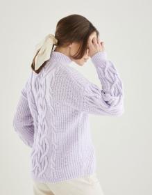 Puffed Sleeve Sweater, 32&quot; to 52&quot;, knit-s2-jpg