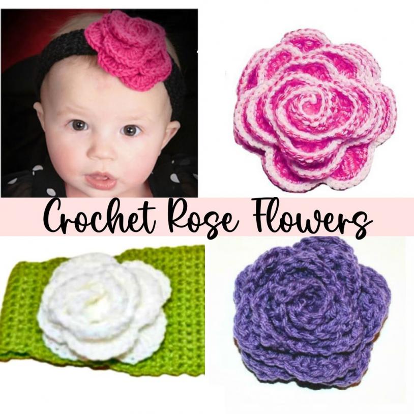Crochet Rose Flower Patterns - 4 Patterns!-ddd-1-jpg