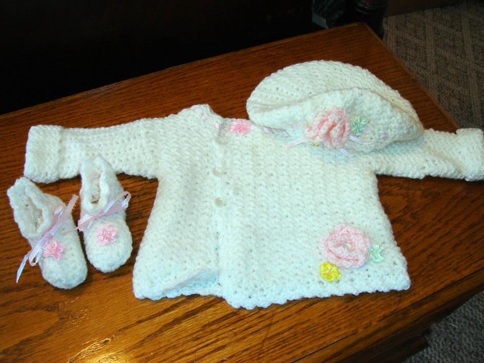 Jazzy's Stuff-baby-sweater-beret-booties-jpg
