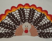 Holiday-Christmas-Easter-Thanksgiving-Halloween &amp; Unique Doily Crochet Patterns-turkey-doily-jpg