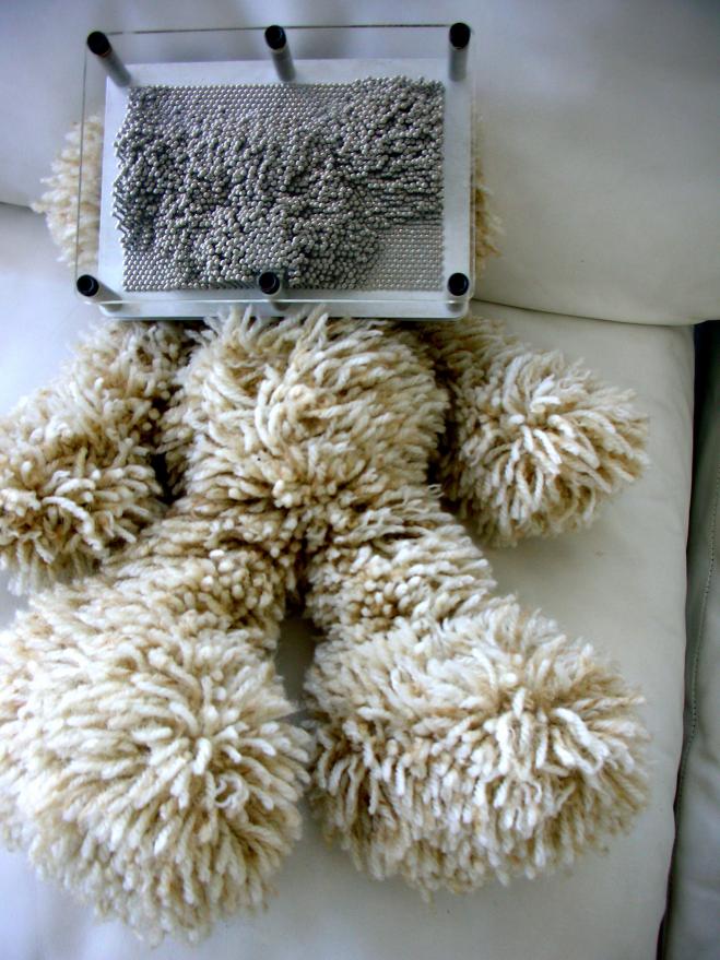 Photos of My Crocheted Bear, Scruffy-247-scruffy-playing-tims-metal-pin-game-2-11-08-jpg