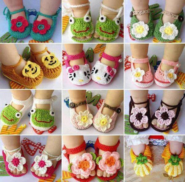 DIY Crochet Baby Sandals-cute-baby-sandals-jpg