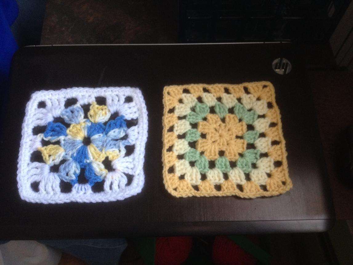 Picture of my two pretty squares that I received-squares-received-jpg