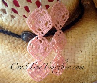 X-marks the spot; crochet drop earrings free pattern.-0001rh-jpg