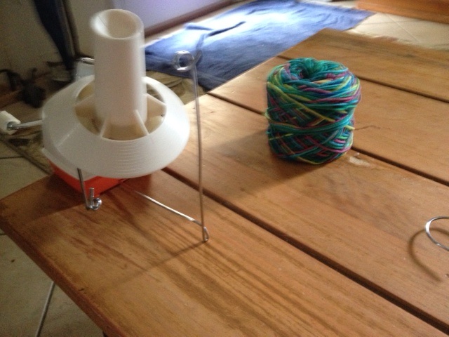 Yarn winder and yarn cake pic  right side up-photo-jpg