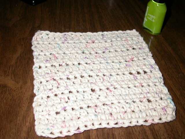 My double half crochet wash towel.-doublehalf-jpg