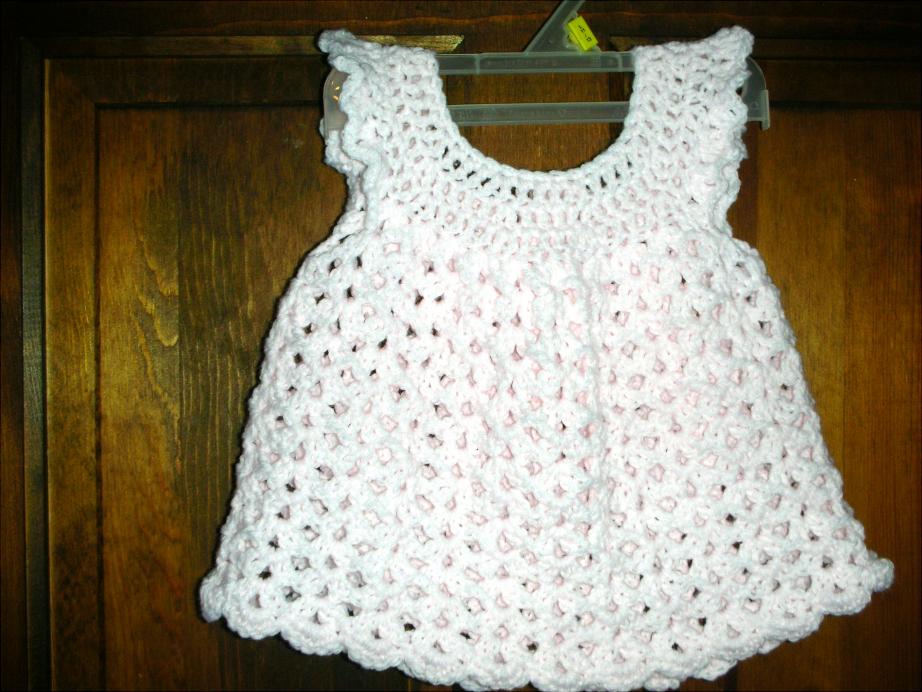 My First Baby Project - Shell Pattern Dress-007-baby-dress-jpg