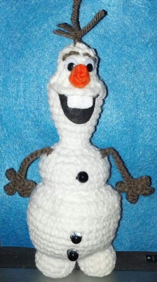 My first crochet pattern posted online! Disney's Frozen Snowman, Olaf!-olaf-jpg